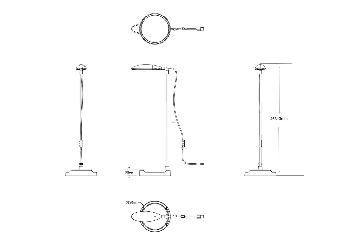 Full Spectrum Grow Light with Adjustable Metal Pole