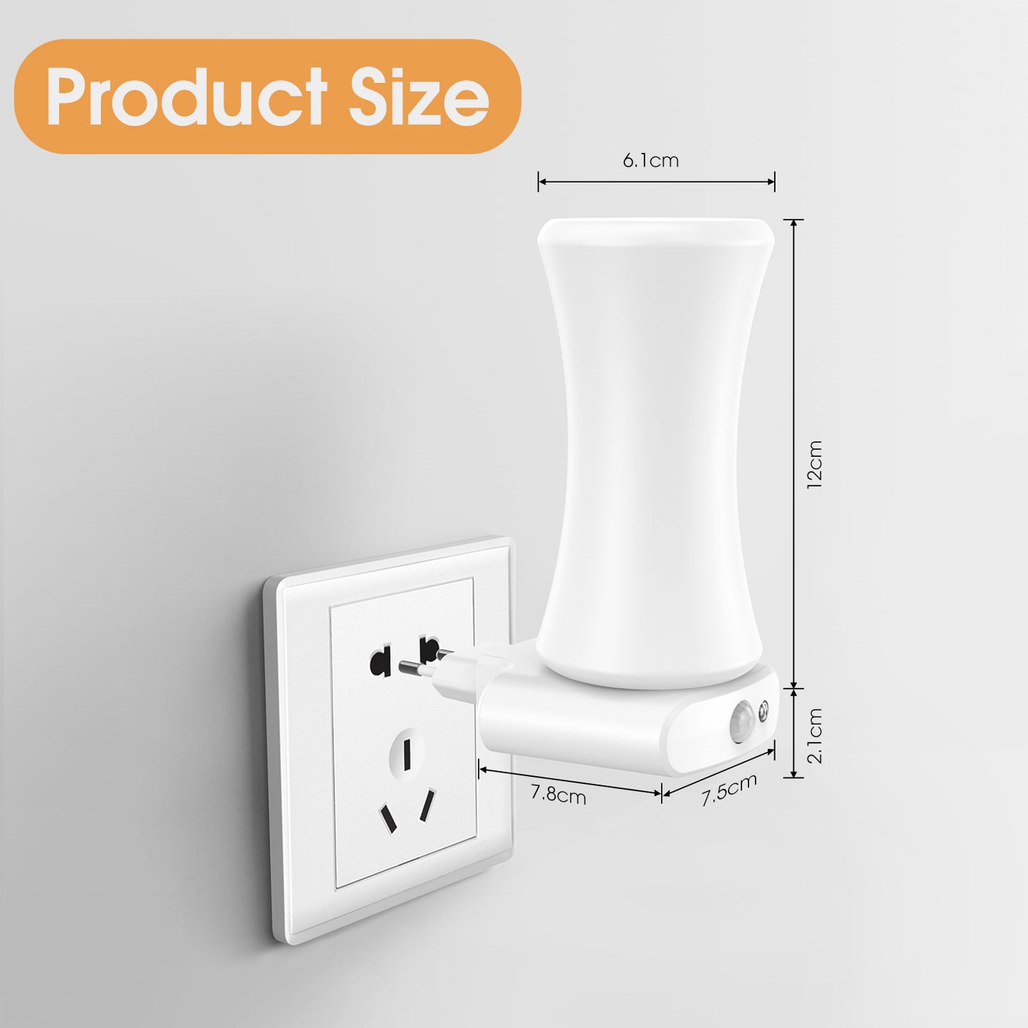 Rechargeable LED Night Light with Detachable Torch