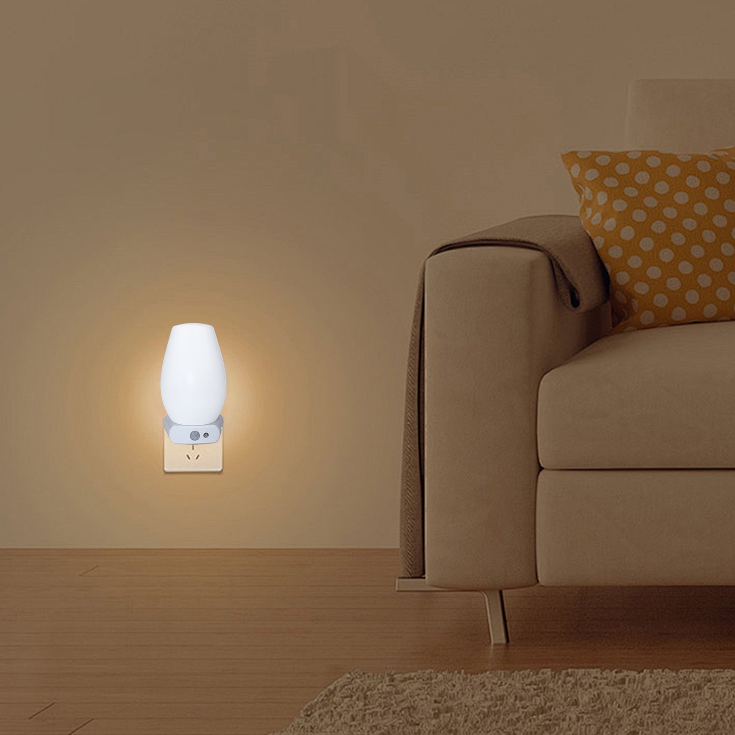 Rechargeable LED Night Light with Detachable Torch