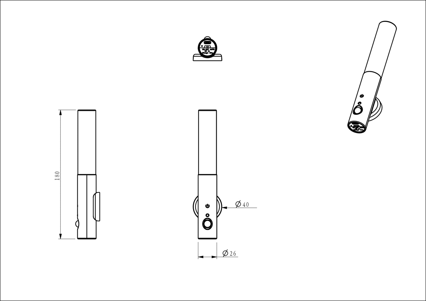 Rechargeable Dimmable Wall Light