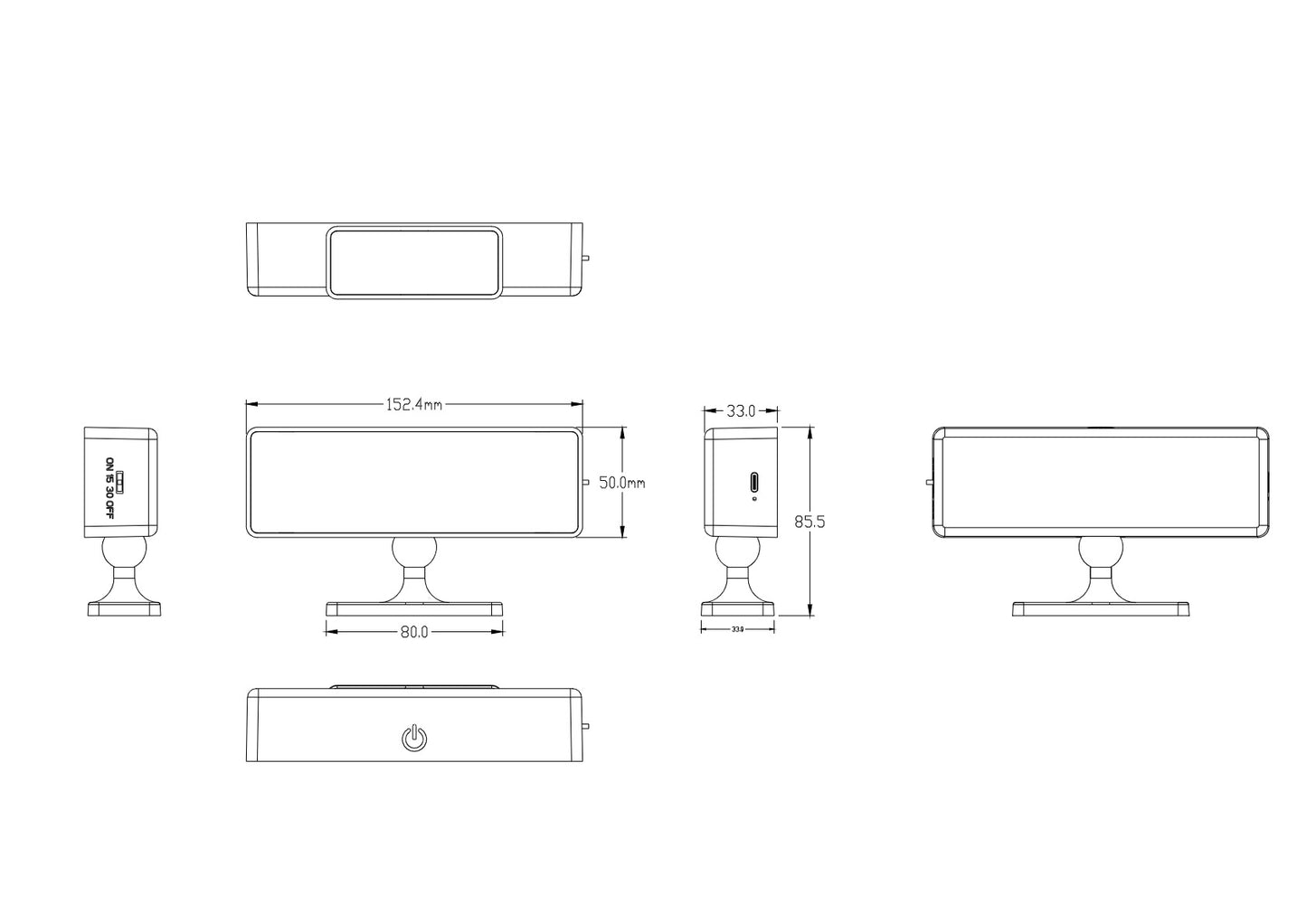 Rechargeable Rotatable Wall Light