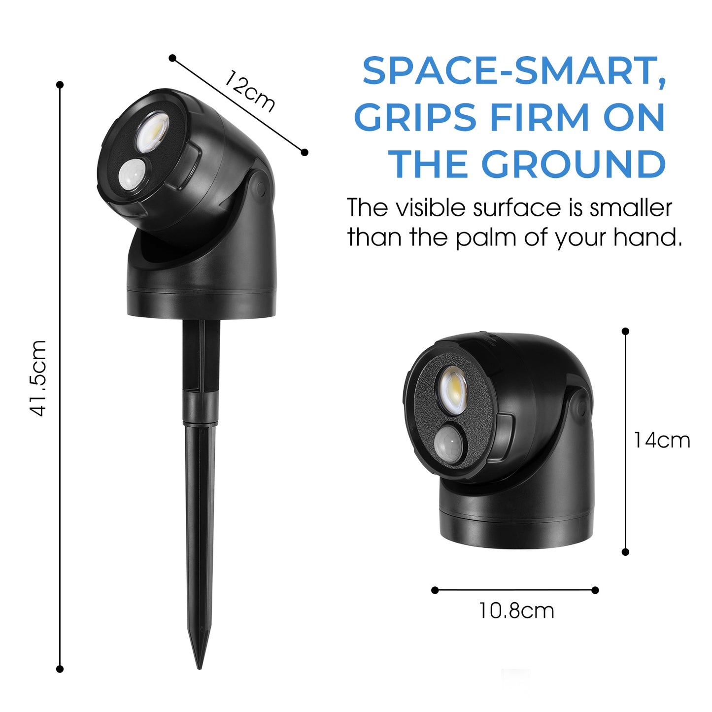 Battery Operated LED Motion Sensor Outdoor Spotlight