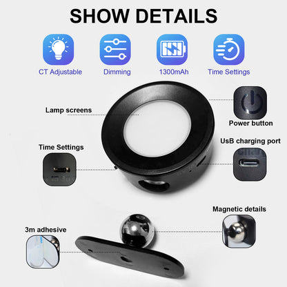 Magnetic Rechargeable LED Wall Light