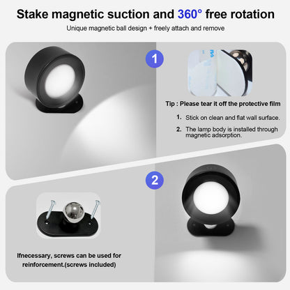 Magnetic Rechargeable LED Wall Light
