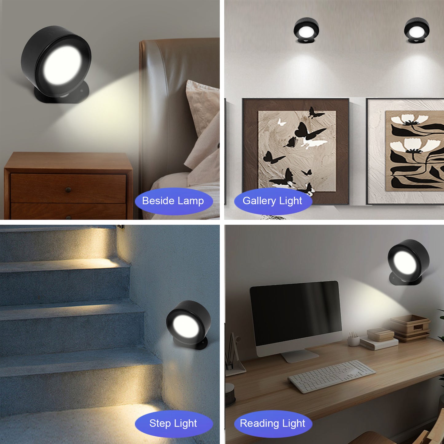 Magnetic Rechargeable LED Wall Light