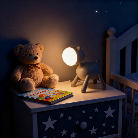 Adorable Cat Night Light – Rechargeable LED Bedside Lamp