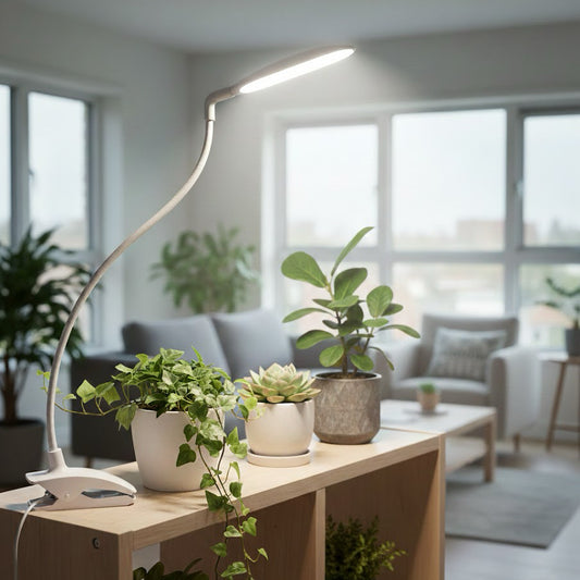 Full Spectrum Grow Light with Clip & Flexible Gooseneck