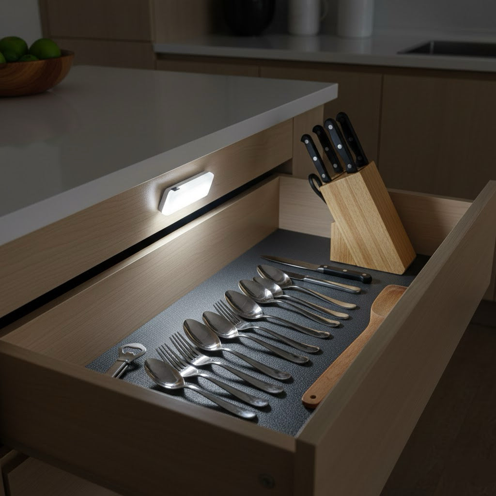 Led Drawer System LED Drawer Light with Vibration Sensor (4 Pack) – Earth Lite